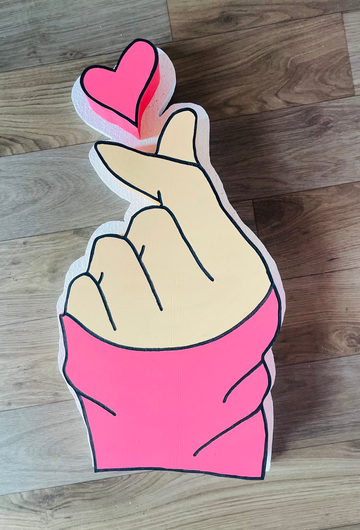 DECORATION MURALE "FINGER HEART"