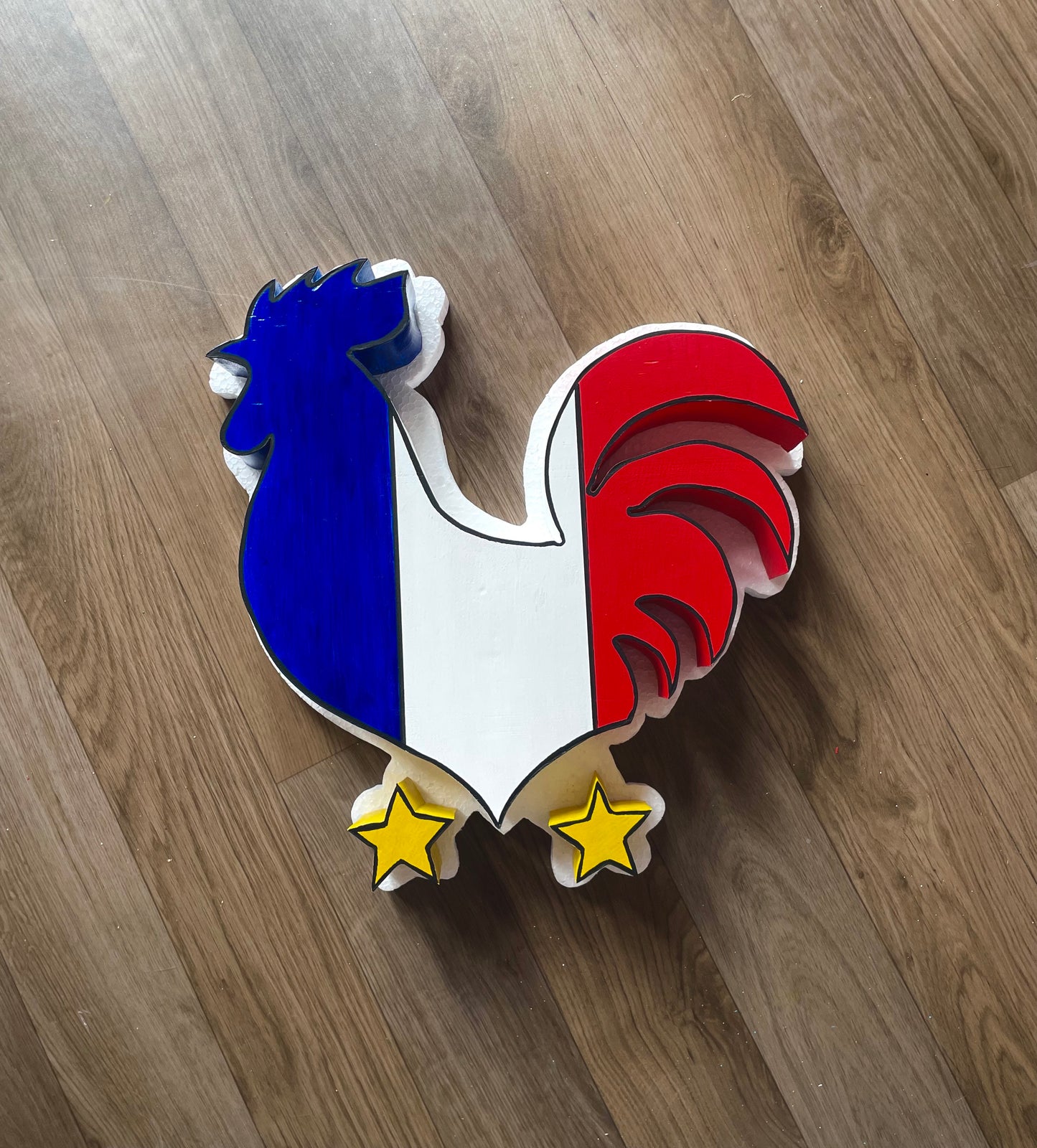 COQ TRICOLOR, DECORATION COUPE DU MONDE