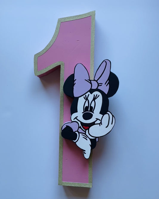 CHIFFRE ANNIVERSAIRE PERSONNALISE AVEC FIGURINE